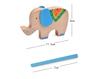 Cute Elephant Camel Balance Puzzle Toys Colorful Wooden Stacking Game Parent-child Interaction Funny Toys Gift for Kids