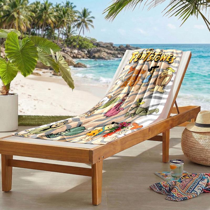Flintstones Fashion Beach Towel: Ideal for Summer Adventures Soft, absorbent and quick drying suitable for swimming and bathing