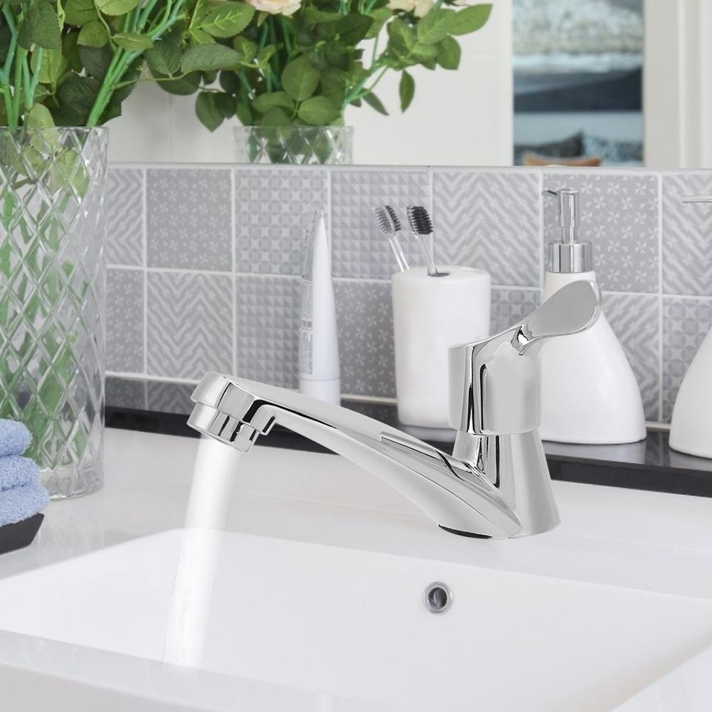 G1/2in бытовой быстрый смеситель для ванной комнаты с одной ручкой, водопроводный кран для раковины