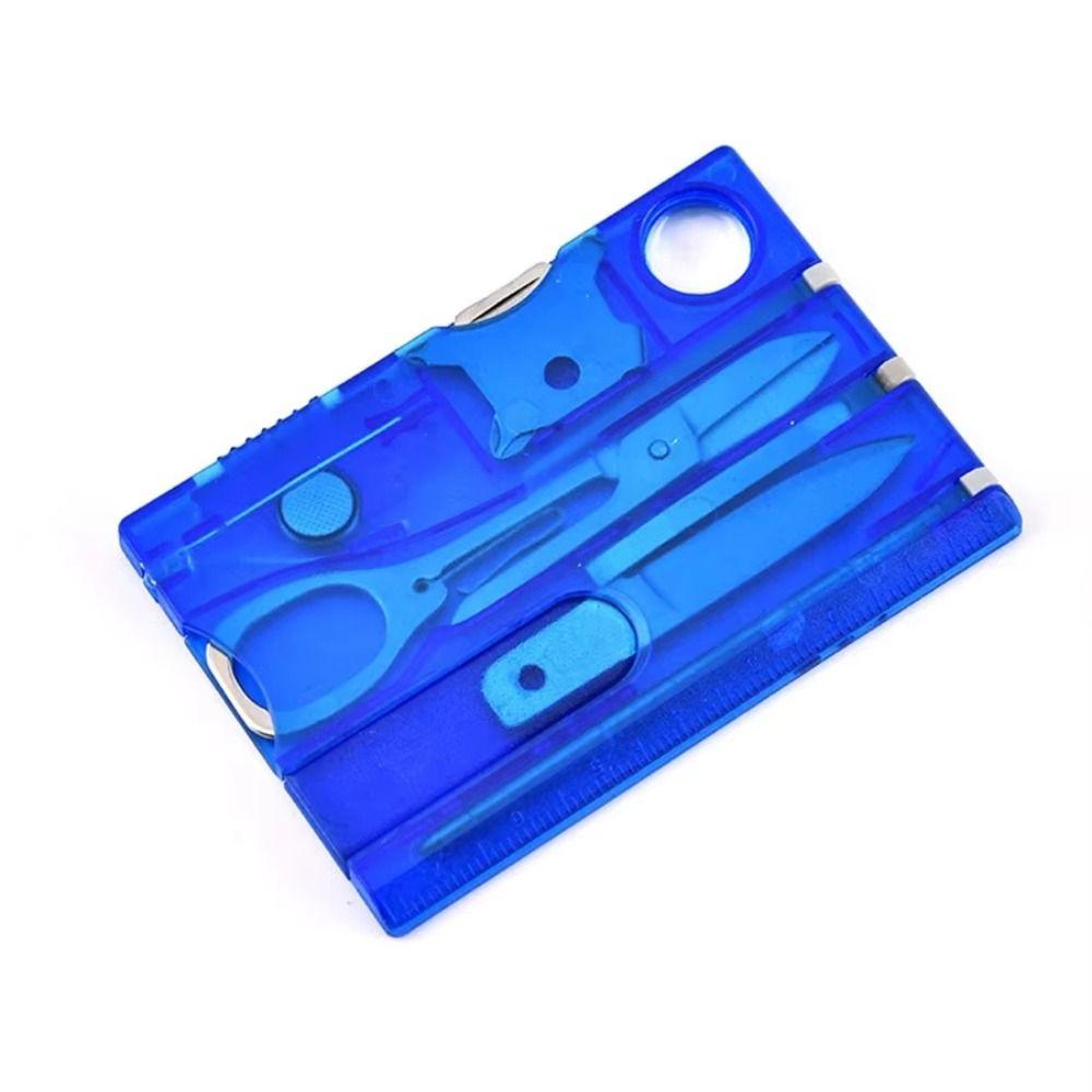 Ultra Thin Outdoor Multi Tool 12 in 1 Multipurpose Outdoor EDC Gadget Card Type Durable Outdoor Emergency Tools