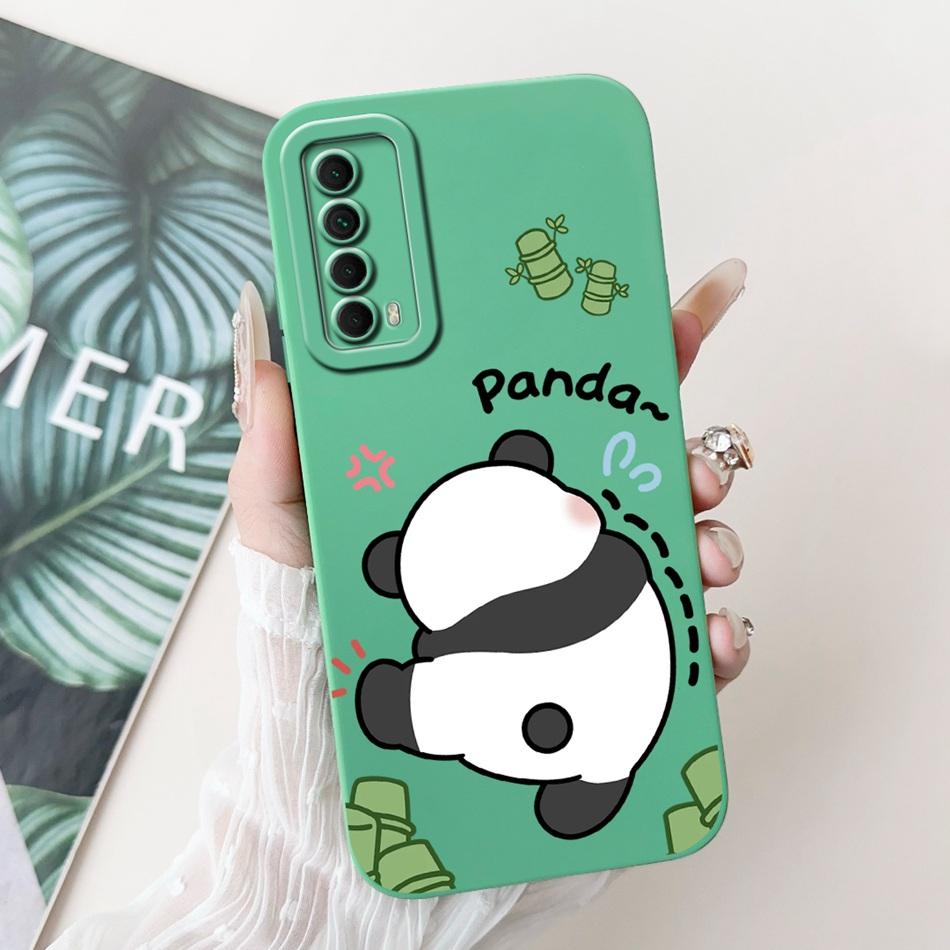 For Huawei P Smart 2021 Case Huawei Y7a PPA-LX3 PPA-LX2 PPA-LX3 Cute Panda Rabbit Soft Silicone Shockproof Phone Cases