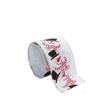 Xmas Linen Christmas Ribbon Tree Printed Bouquet Ribbon Gift Box Packing Strap  Christmas Decor
