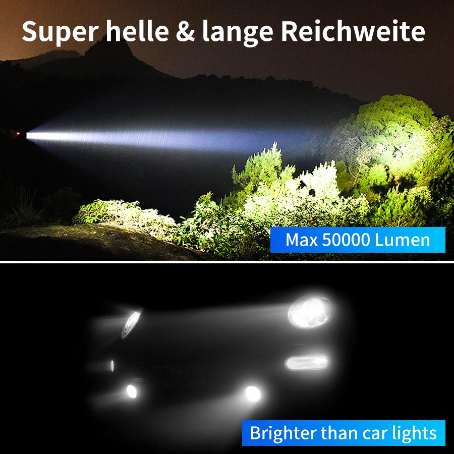 Rechargeable High-power LED Flashlight Strong Light USB Rechargeable IP65 Waterproof Outdoor Fishing Hunting Emergency Camping
