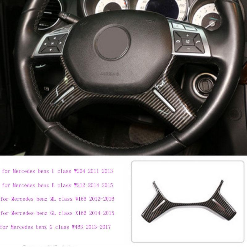 Автомобильные аксессуары, накладка на раму рулевого колеса, декоративная крышка для Mercedes Benz C Class W204 W212 W463 W166 X166 2011-2017