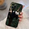Чехол для телефона с животным Пандой для iPhone 17,16,15,14,13,12,11 Plus,Pro Max,XS,Мягкий силиконовый черный чехол
