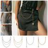 Link 3-Layer Key Chains Clip Jean Key Wallet Chain Waist Pants Chain Gothic Punk Wallet Chain Belt