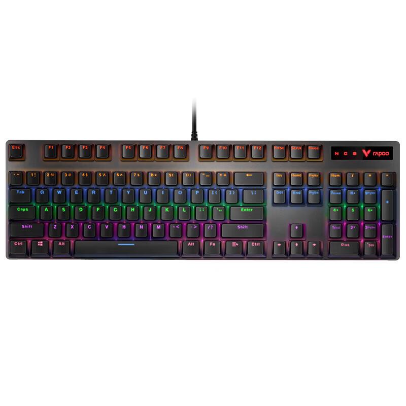 Проводная RGB механическая клавиатура и мышь Rapoo V500pro/V22s