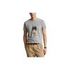 Polo Ralph Lauren SS23 Logo Bear Print Casual Crew Neck Short Sleeve T Shirt Men T Shirts Gray 710852300-024