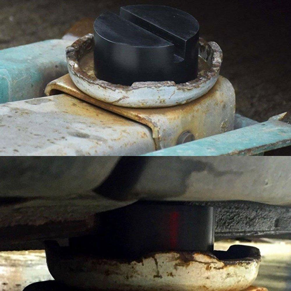 Swagell Car Rubber Disc Pad Car Jack Rubber Mat Frame Protector Rail Floor Jack Guard Adapter Tool Jack Lifting Disc