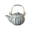Earthenware X 9 Color Tokusa Pattern Mino Made In Stylish Ale-net Teapot, Teapot, 10.1 Cm, 360cc, 1.8, Ceramic, Ware, Japan,