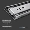 Soft-Close 304 Stainless Steel Drawer Slides - Hydraulic Silent Runners, Heavy-Duty Guide Rails
