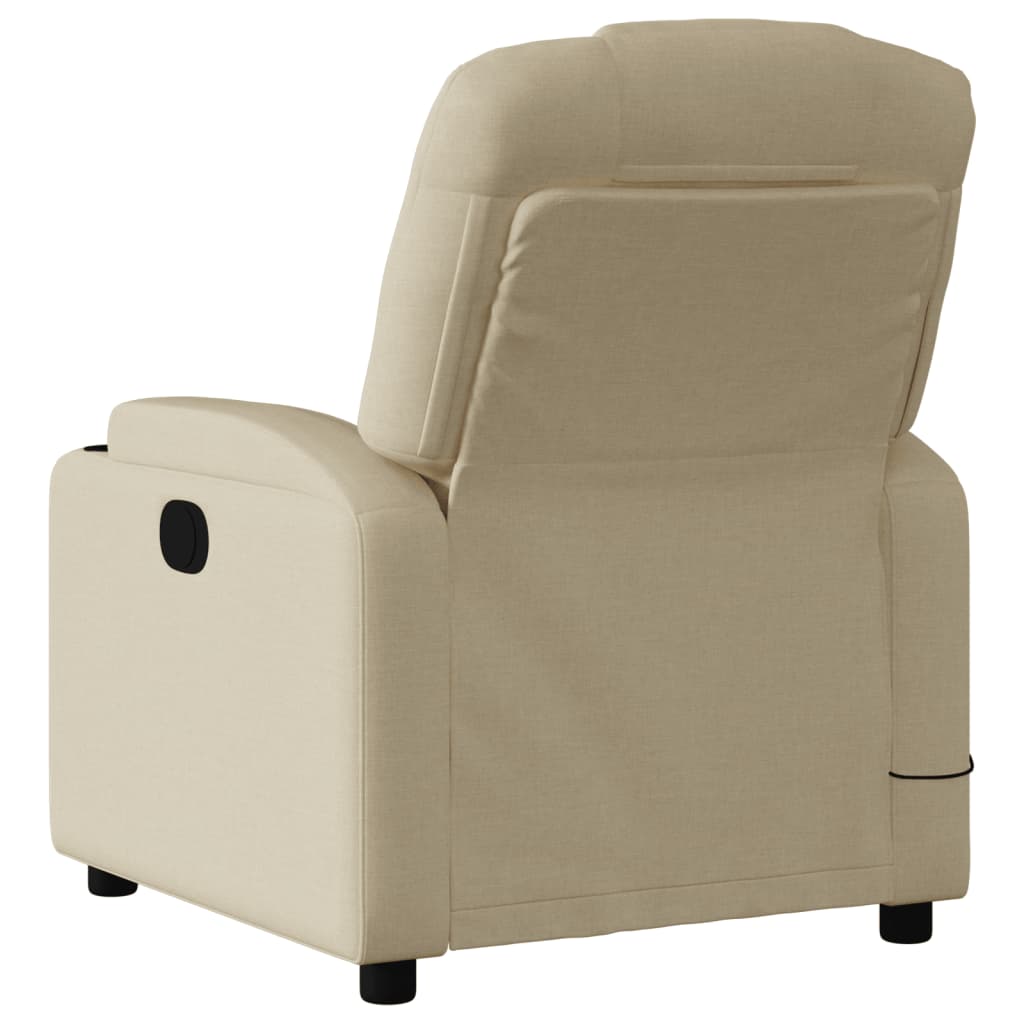 Relaxation Armchair Cream Fabric