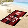 Name Custom Eintracht Frankfurt logo Print Beach Towel, Large Soft Quick Dry Towel for Beach Camping Swimming