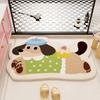 VIKAMA Quick-Dry Bath Mat Bathroom & Kitchen Non-Slip Mat Cashmere-Soft Textile Floor Mat Machine-Washable Non-Slip Mat