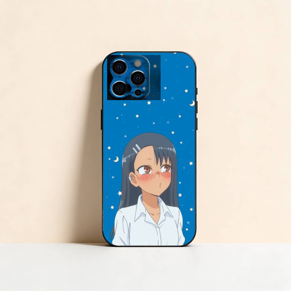Чехол для телефона T-Toy With Me M-Miss Nagatoro для iPhone 17,16,15,14,13,12,11 Plus,Pro Max,XS, Мягкий силиконовый черный чехол