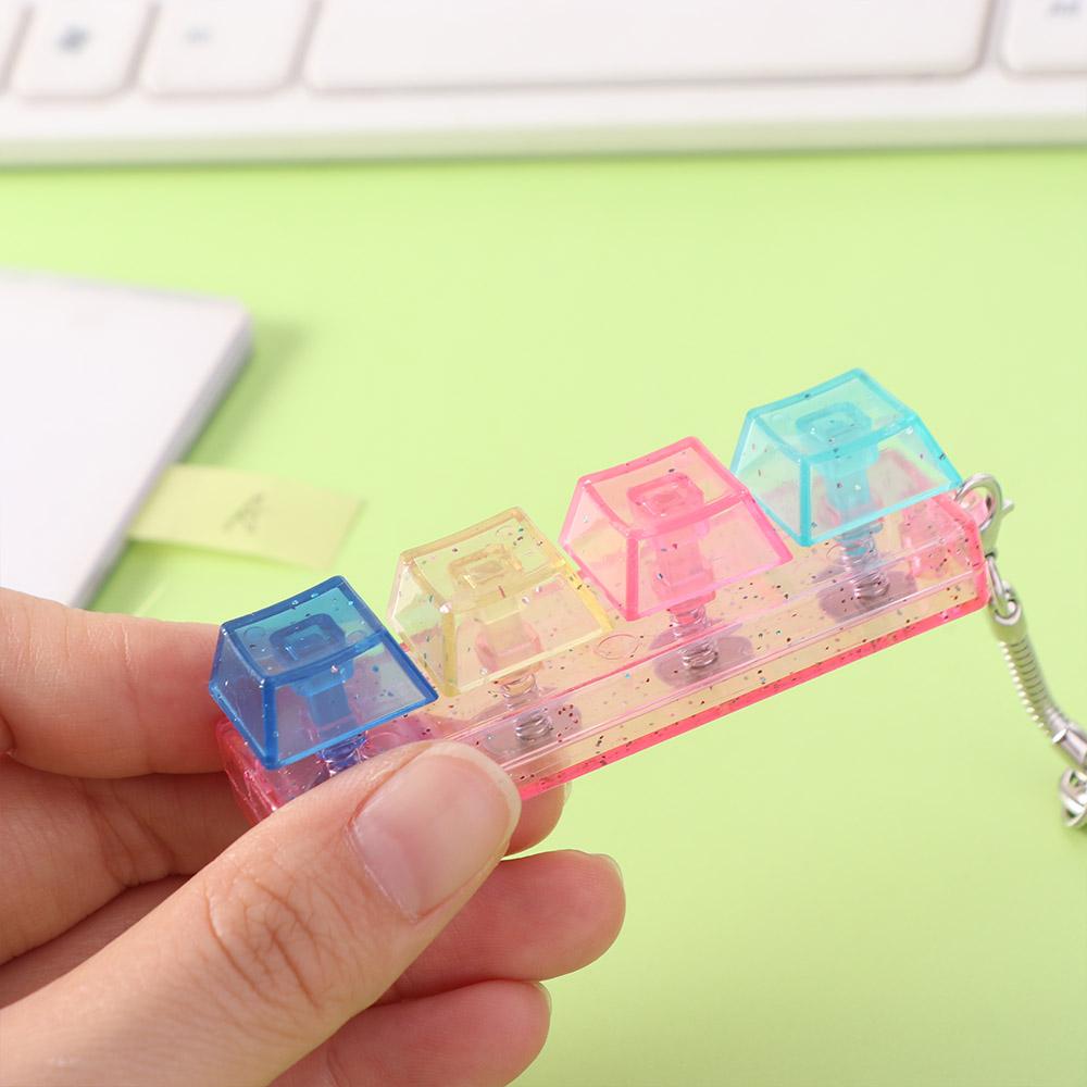 Mechanical Keyboard Fingertip Button Keychain Mechanical Switch Key Chain Finger Toys