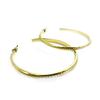 [L7627] - Gold 'Choreography' Hoop Earrings Ø 50 Mm