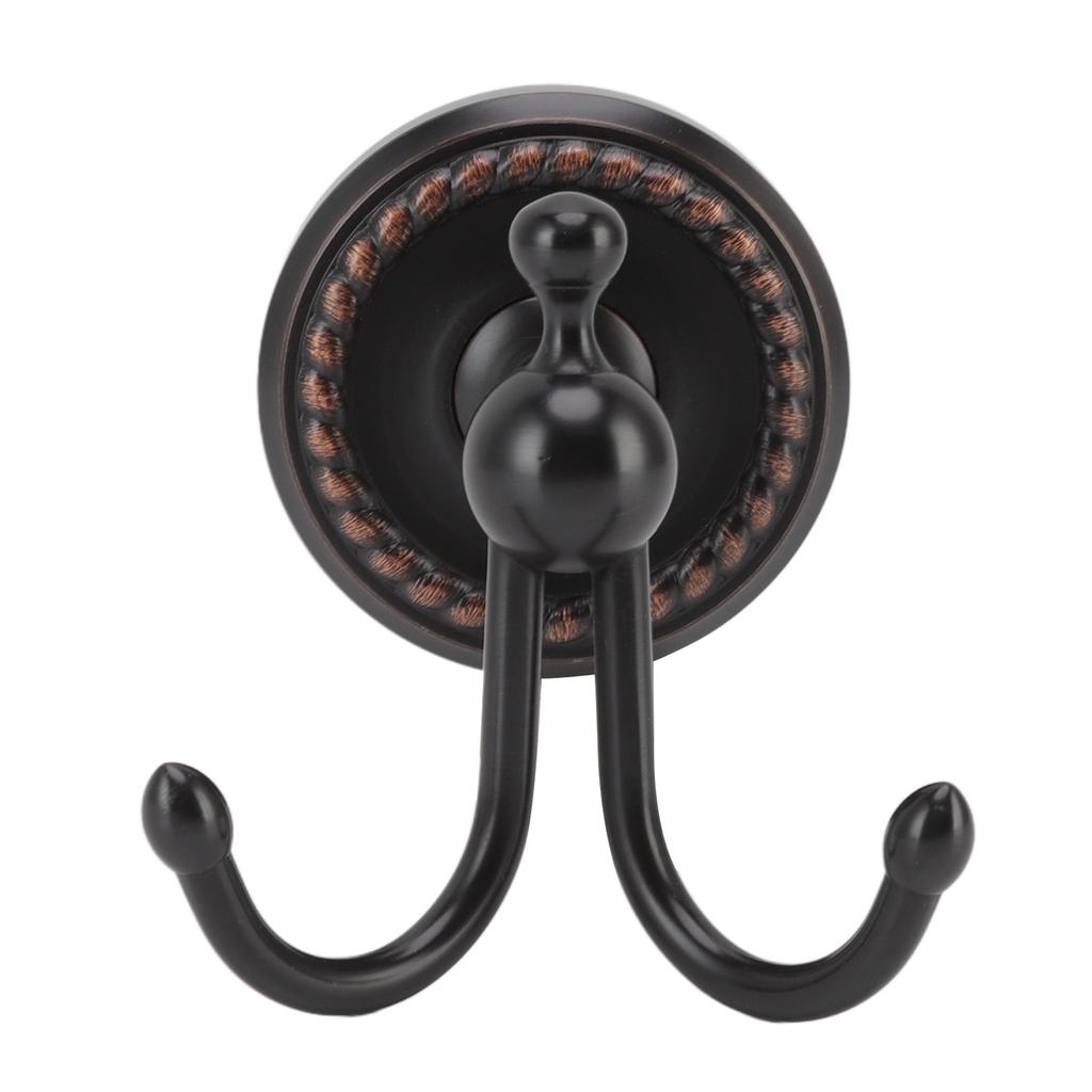 Вешалка для одежды в ванной комнате из черной меди, из нержавеющей стали, с витым узором, крючок для полотенец для дома