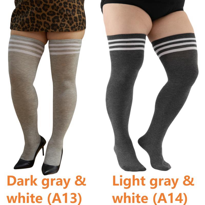 Эластичные гольфы больших размеров, большие носки до бедра, длинные носки XXXL, женские носки, гетры