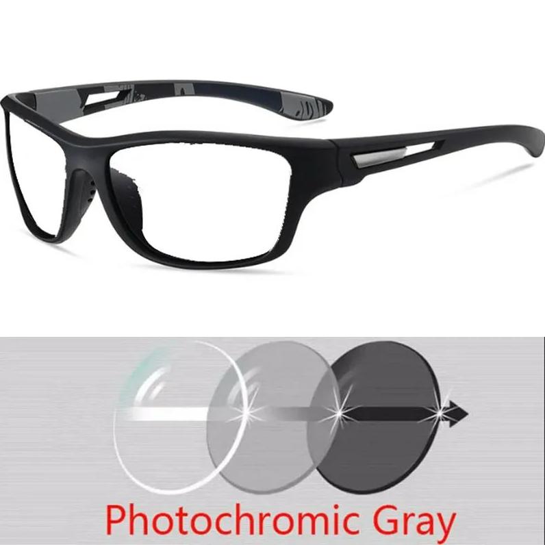 Новые солнцезащитные очки для вождения и занятий спортом на открытом воздухе для мужчин, поляризованные, с защитой от бликов и ветра, с диоптриями от 0 -0.5 -0.75 до -5.0