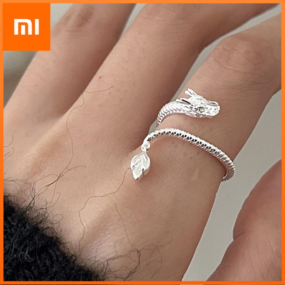 Xiaomi BF CLUB 925 Sterling Rings for Women Fashion Geometric Handmade Irregular Dragon Ring Party Christmas Gift