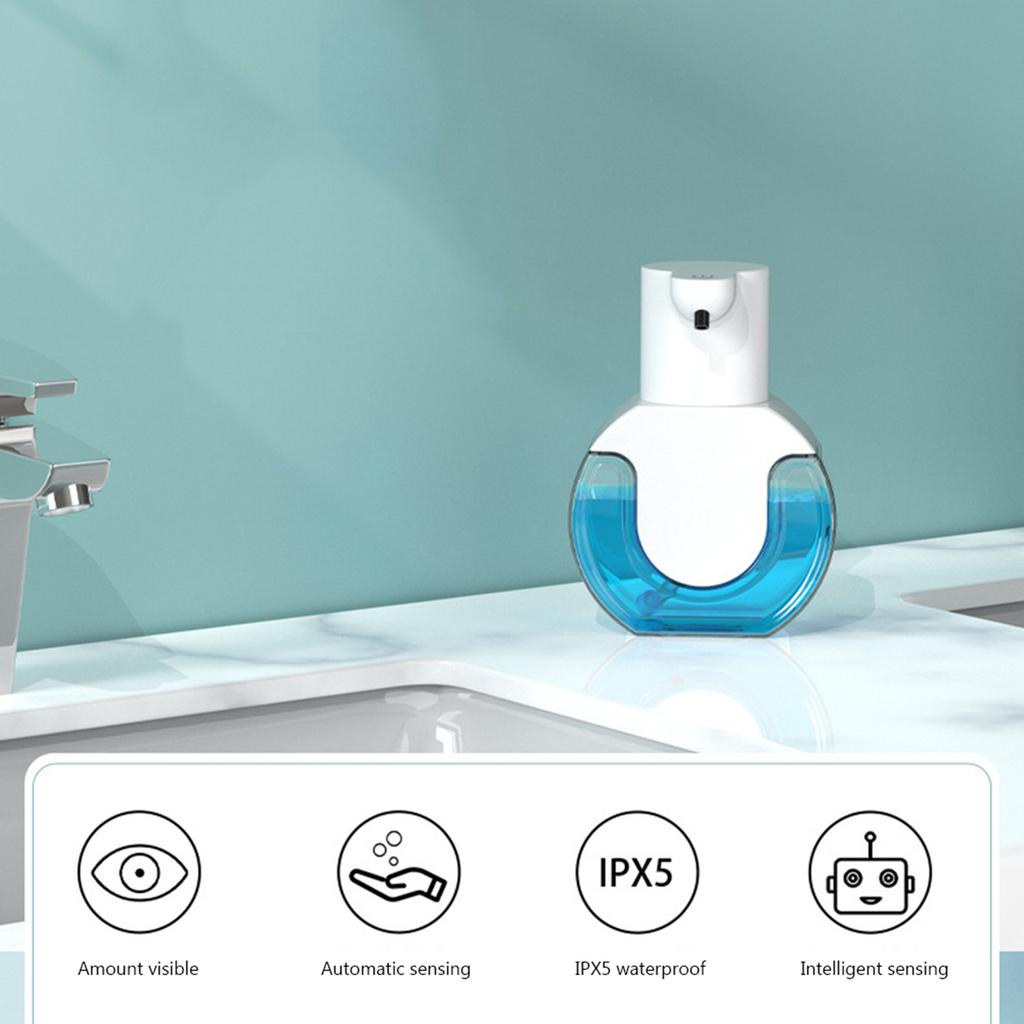 Automatic Soap Dispenser Rechargeable Touchless Washing Hand Device 4-Level Adjustable Cleaning Foam Machine for Public