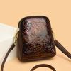New Glossy Embossed Mobile Phone Bag for Summer Women's Crossbody Bag Versatile and Fashionable Lightweight Mommy Shoulder Bag