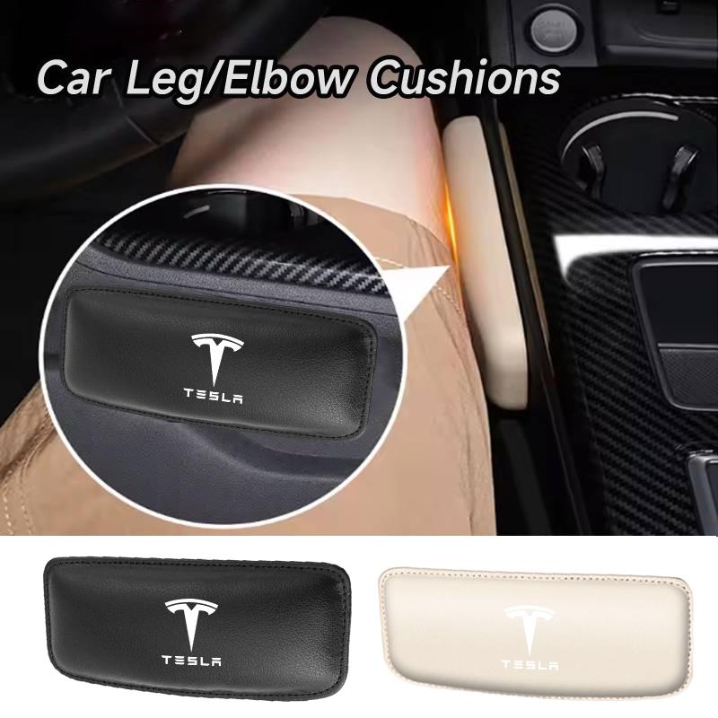 Car Knee Pad Armrest Mat Elbow Pillow Leg Support Cushion Interior For Tesla Model 3 Y S X 2021 Roadster Cybertruck Juguete