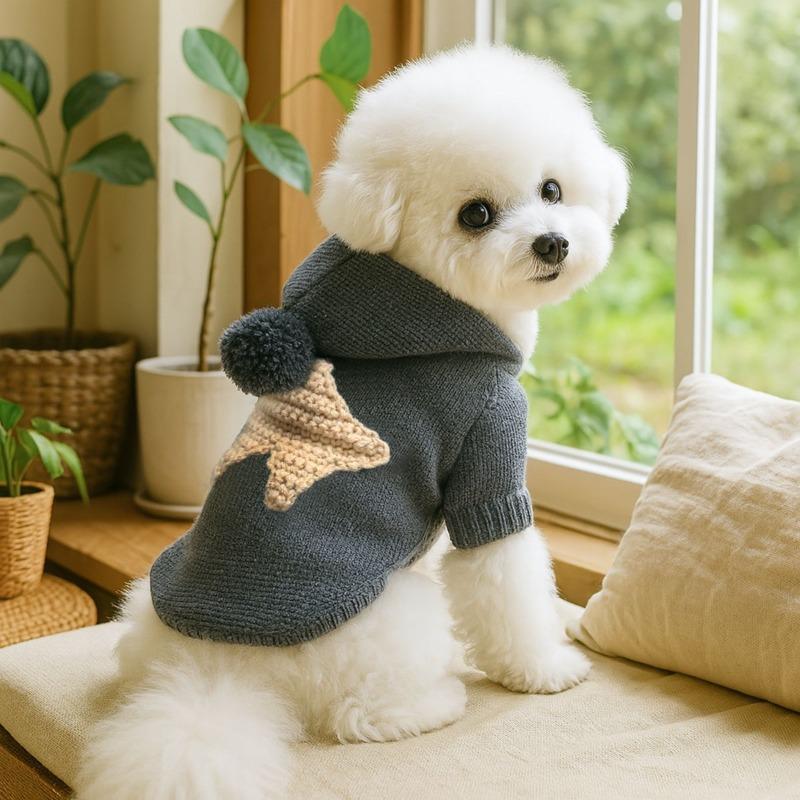 PETCIRCLE Одежда для питомцев Одежда для собак и кошек Коллекция осенне-зимних утолщенных теплых вязаных свитеров