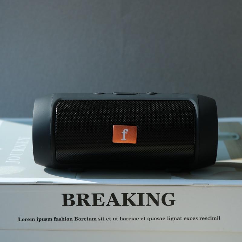 Mini Cylinder Portable Stereo Sound Box Rechargeable Outdoor Music Speaker with Integrated Control Buttons