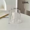Прозрачный стакан для холодных напитков, сока, молока, коктейлей, прозрачная бутылка для воды, кофейная кружка, домашние аксессуары