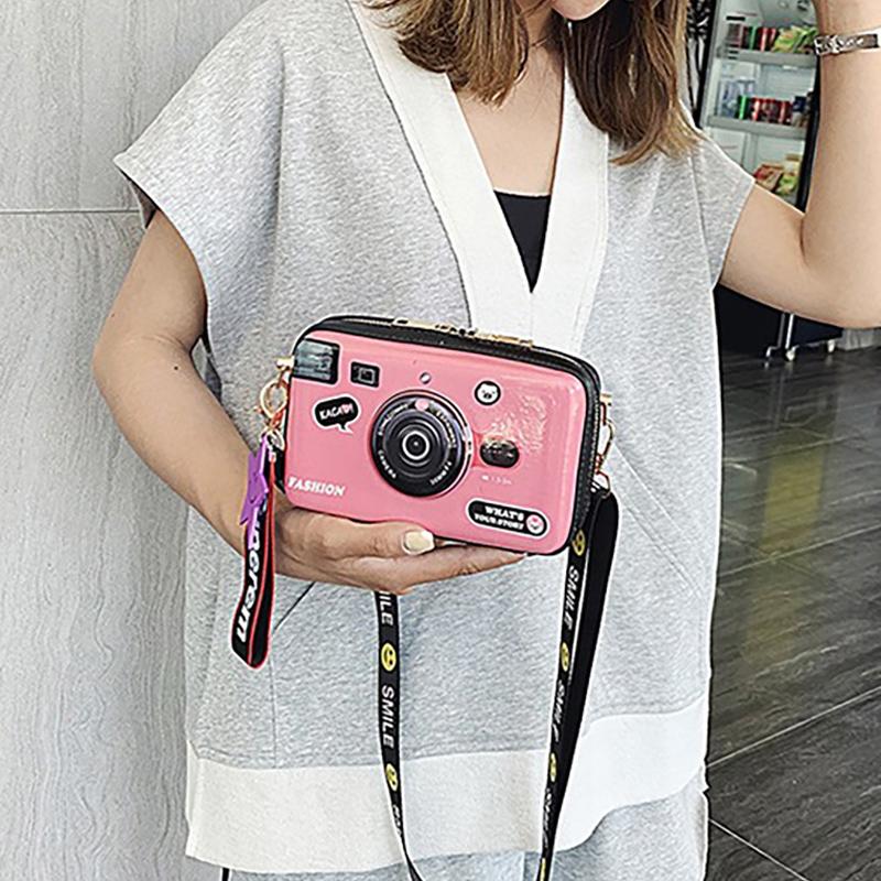 SCIONE Мини Сумка Через Плечо для Камеры 2025 Новая ПУ Расписная Милая Девичья Сумка Модная Личность Джокер Сумка Кроссбоди