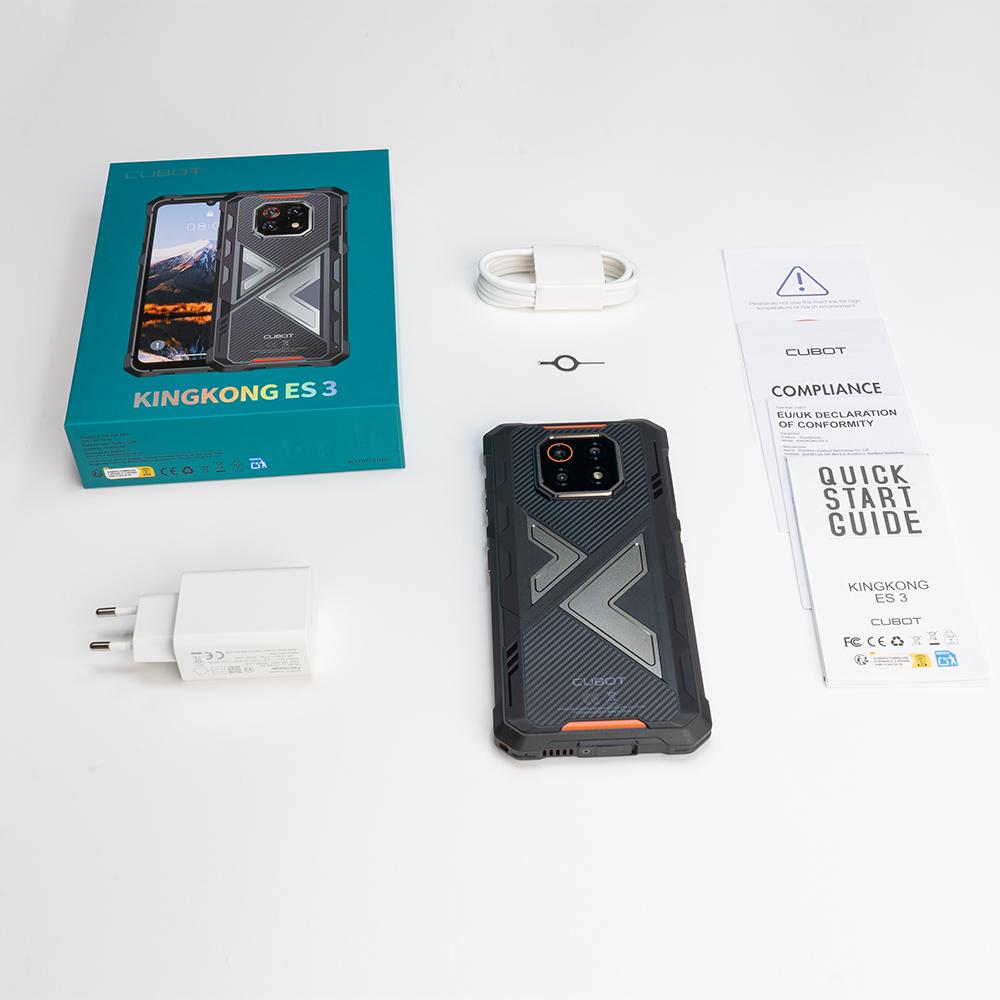 Тонкий защищенный смартфон Cubot KingKong ES 3, Android 15, NFC, огромный аккумулятор 10200 мАч, 6 ГБ ОЗУ, 256 ГБ ПЗУ, 6,745-дюймовый экран 120 Гц