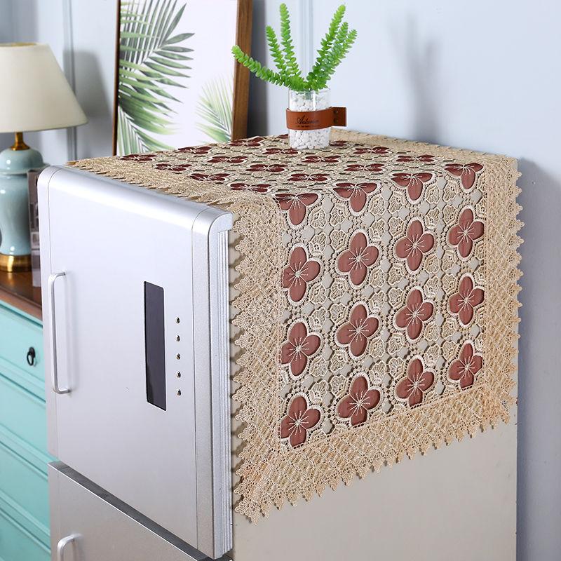 Кружевной чехол для холодильника от пыли Чехол для стиральной машины Салфетка для холодильника Полотенце от пыли Салфетка для шторки холодильника