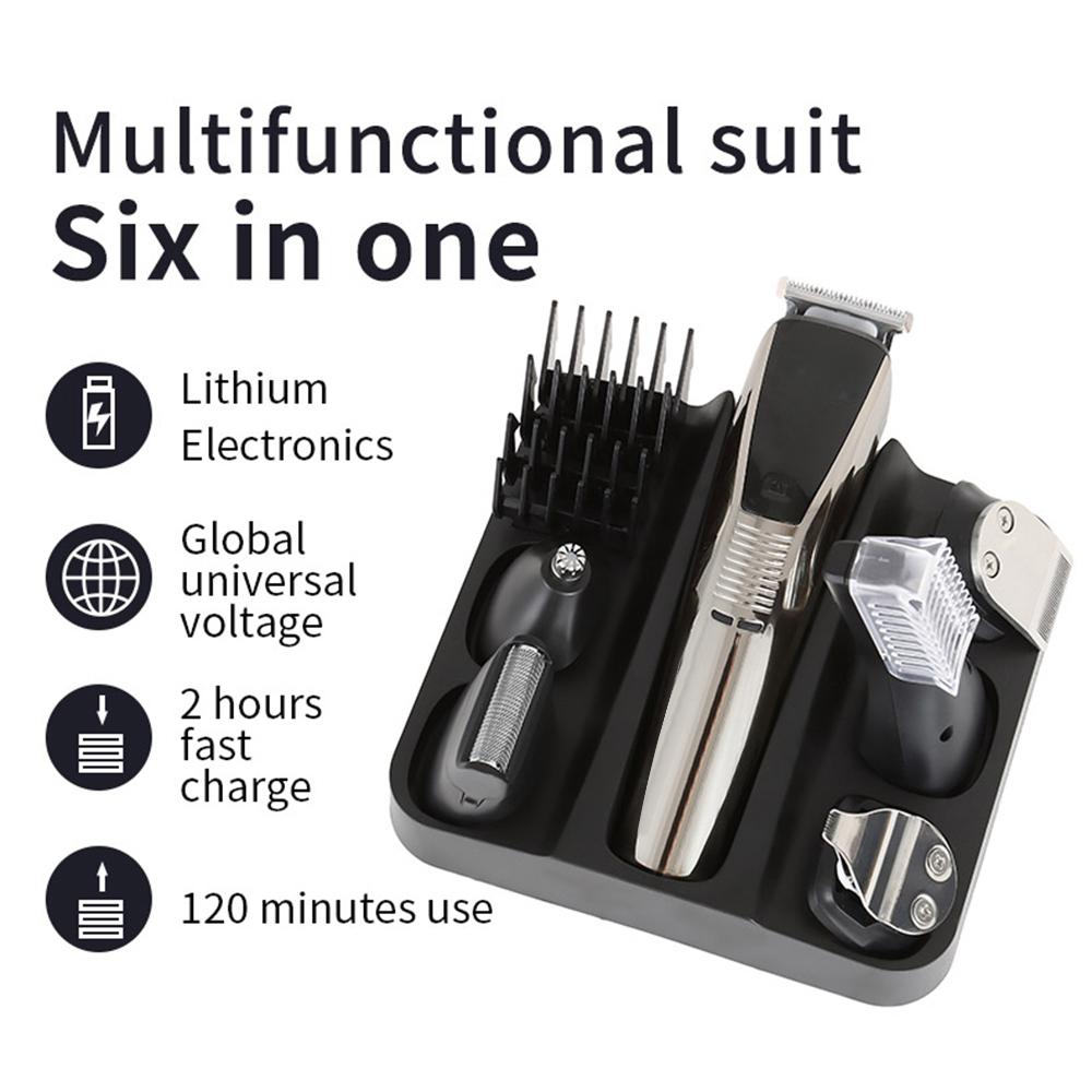 Electric Hair Trimmer Clipper Self-Cut Personal Haircutting Kit USB Charging Slicked-Back Hair Cutter for Men Home-use Salon Barber Low Nois Hair