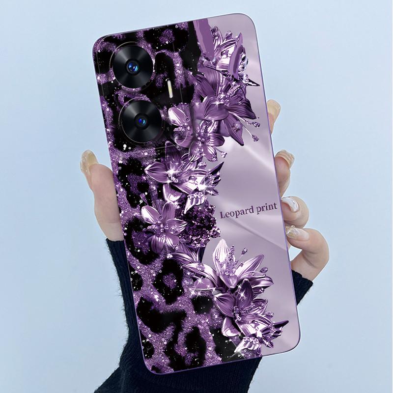 Чехол для Realme C55 NFC Realme C55 4G Narzo N55 2023 Телефон Чехол Милый Панда Сладкие Девочки Кошки Мягкий Силикон Ударопрочный Чехол