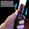 Светодиодный фонарик со встроенным аккумулятором, перезаряжаемый через USB, мощный световой факел, фонарь для кемпинга и пешего туризма на открытом воздухе