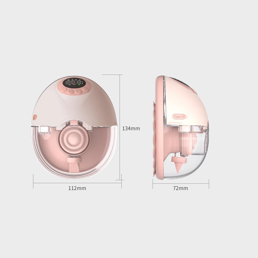 Носимые электрические молокоотсосы Hands Free для кормления грудью 4 режима 12 уровней всасывания Голосовое вещание