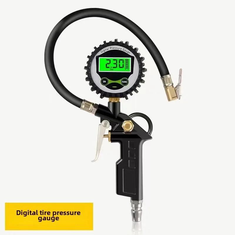 Universal Oil-Resistant Digital Tire Pressure Gauge with Inflator High-Precision Car Tire Measurement Professional Tool