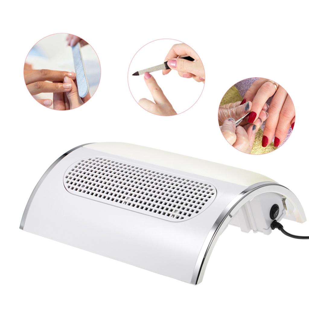 Пылеуловитель для ногтей Пылесос для пылесоса Nail Art Salon Suction Dust Machine с 3 вентиляторами Маникюр 2 пыли