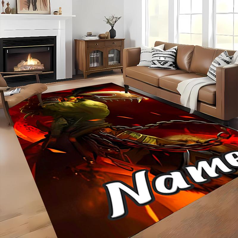 Custom personalization World of Warcraft Area Rug - Perfect For Kitchen, Bathroom,Laundry Room Decor Large Size Available,Gift All Seasons