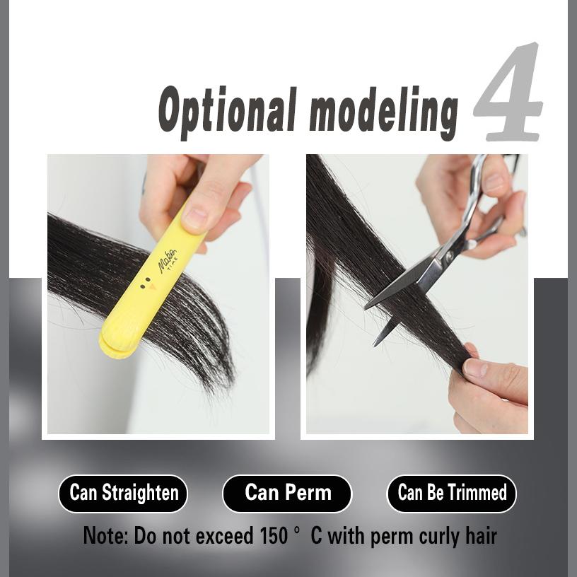 Women's Black Wig 40cm Short Hair Short Straight Hair Full Cap Rose Hair Net Natural Realistic Hair Wig