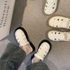 Thick-soled bag head sandals women's 2025 new summer fashion Roman shoes hole shoes half slippers wear cool slippers