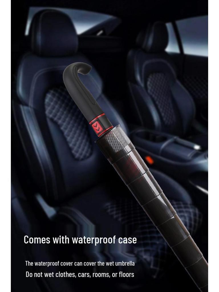 Большой двухцелевой зонт для гольфа со встроенным водонепроницаемым чехлом, красочный дизайн, подходит для любой погоды.