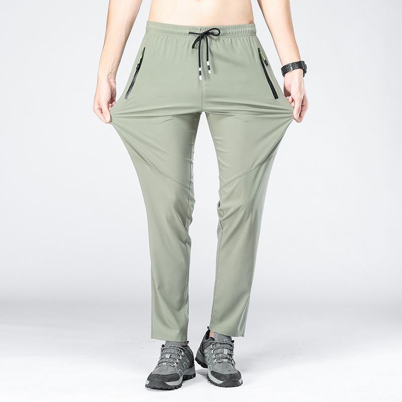 Мужские весенне-летние однотонные спортивные быстросохнущие брюки большого размера для отдыха, водонепроницаемые походные брюки