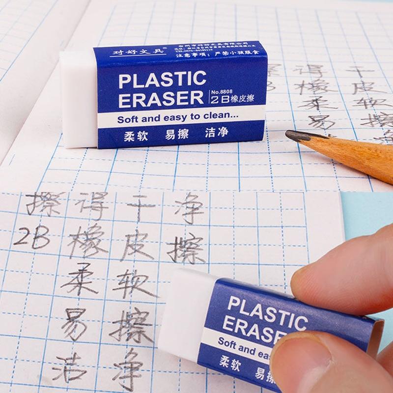 10 шт. 2b Белый ПВХ ластик Чистый и без мусора Студенческий экзамен Офис Эскиз Мягкий ластик