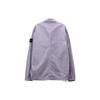 STONE ISLAND Однотонный логотип Органический хлопок Выстиранный Двойной карман Воротник Рубашка-куртка с длинным рукавом Мужские куртки 7915102WN-V0147