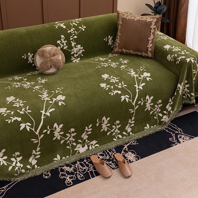 Couch Cover Malus Spectabilis Slipcover Living Room Furniture Protector Sofa Cover Towel For Decorate Sofa Sitting Cushion Blank