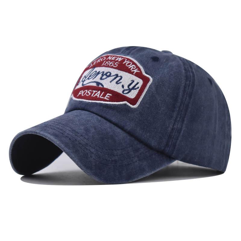 Washed Cotton New 1865 Embroidered Baseball Cap Personalized New York Cap Outdoor Sun Hat