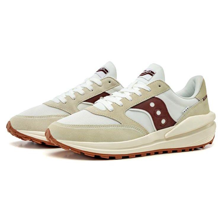 SAUCONY Унисекс Джаз Обновление Белый Красный Цвет Хурмы Повседневная Обувь S79040-1